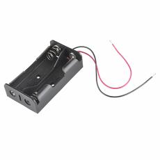 Battery holder 2x 18650 cable @ electrokit