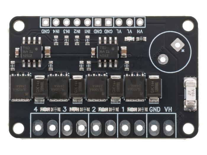 MOSFET Drivkort 4-kan 50V 10A @ electrokit (4 av 8)