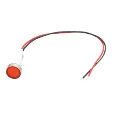 Panelindikator LED ø10mm 230VAC röd @ electrokit