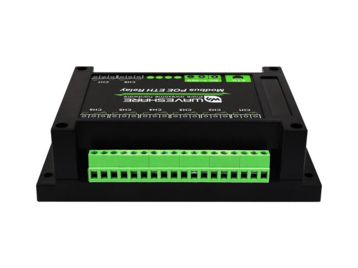 Relämodul 8-kan Ethernet DIN-skena @ electrokit (3 av 8)