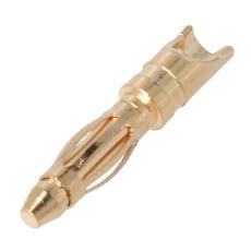 Banana plug 2mm male 15A(30A) gold @ electrokit