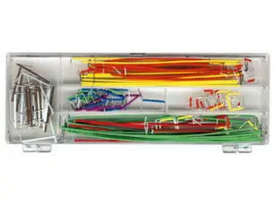 Jumper wires for breadboard, set of 140pcs @ electrokit