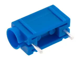 Banan jack 4mm PCB blå @ electrokit