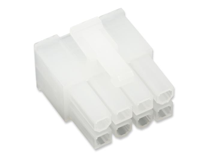 Contact housing Mini-Fit Jr female 2x4p EPS12V 8-pin @ electrokit (1 of 1)