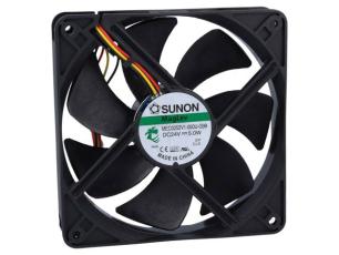 Fläkt 120x120x25mm 24VDC 44.5dBA 183.8m³/h @ electrokit