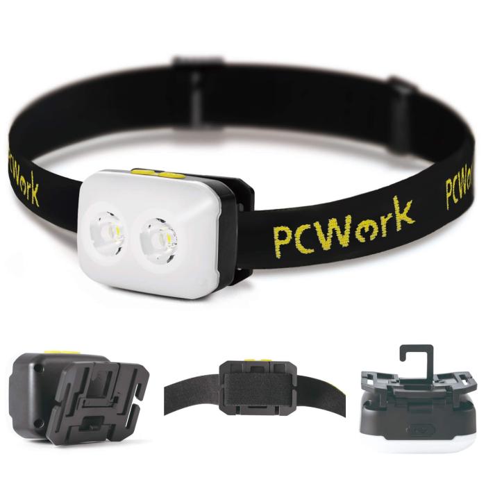 Pannlampa 2xLED 380lm laddningsbar USB-C @ electrokit (3 av 7)