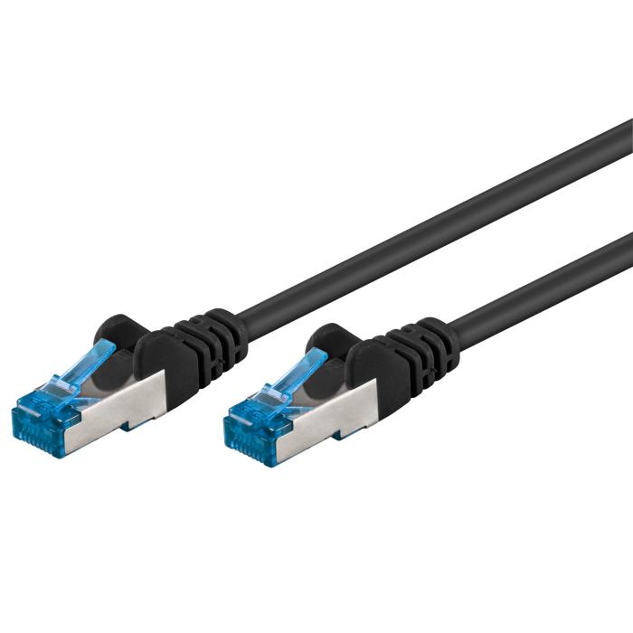 S/FTP Cat6a nätverkskabel 30m svart LSZH Cu @ electrokit (1 av 1)