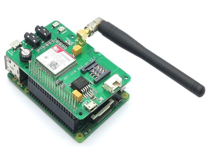 GSM Expansionskort för Raspberry Pi v2.0 @ electrokit (4 av 6)