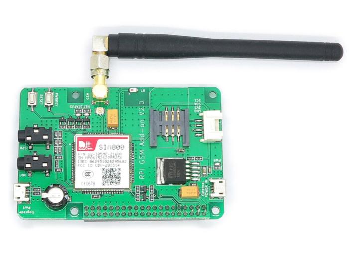 GSM Expansionskort för Raspberry Pi v2.0 @ electrokit (6 av 6)