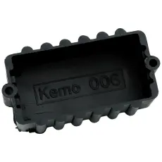 Apparatlåda 70x36x23mm för ingjutning svart @ electrokit