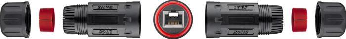 Coupler for Cat6 cable RJ45 outdoor IP68 @ electrokit (1 of 4)