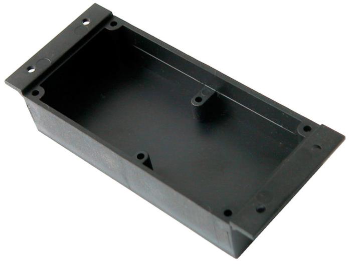 Apparatlåda 120x50x24mm för ingjutning svart @ electrokit (1 av 1)