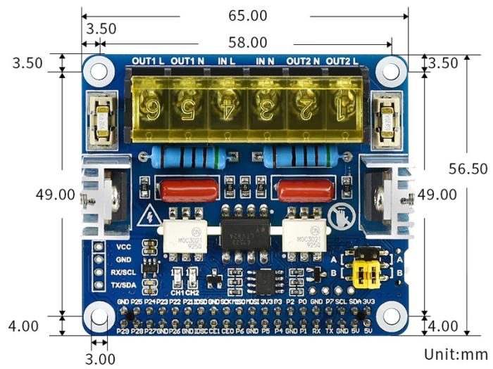 2x Triac HAT for Raspberry Pi @ electrokit (11 of 11)