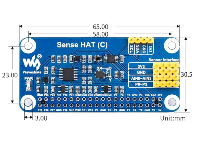 Sensor HAT för Raspberry Pi @ electrokit (7 av 7)