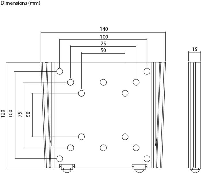 Väggfäste VESA 13-27