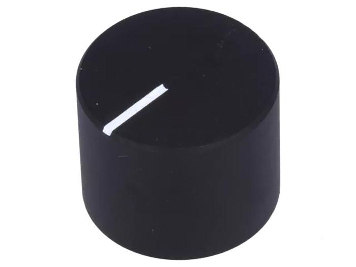 Ratt svart aluminium ø20x16mm @ electrokit (1 av 1)