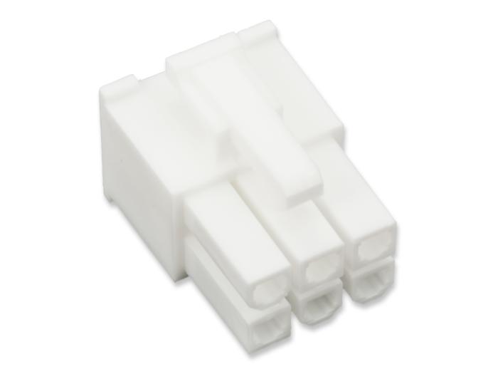 Contact housing Mini-Fit Jr female 2x3p PCIe 6-pin @ electrokit (1 of 1)
