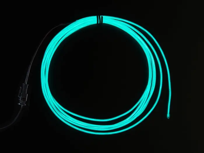 EL-wire 2.5m - cyan @ electrokit (2 of 2)