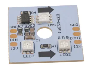 NeoPixel 3 LEDs WS2811 @ electrokit