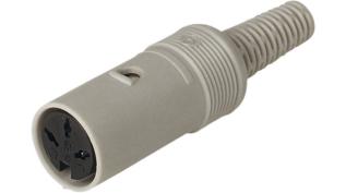 DIN female 3-p @ electrokit