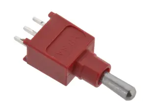 Vippstr&ouml;mst&auml;llare 1-pol SPDT on-off-on PCB 2.54mm kort arm @ electrokit