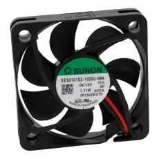 Fläkt 50x50x10mm 12VDC 25.6dBA 18.6m³/h @ electrokit