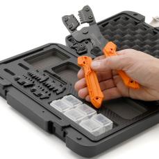 Crimpt&aring;ng sats med tre pressbackar 0.7-3.7mm&sup2; @ electrokit