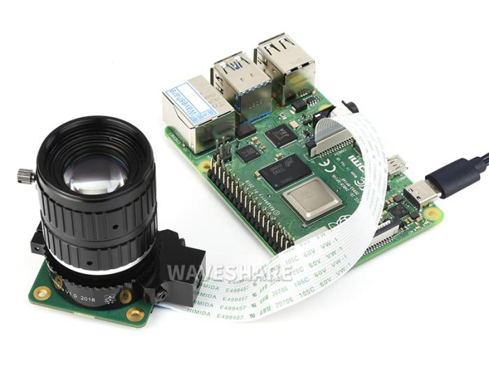 35 mm tele-lins för Raspberry Pi kameror C-fäste @ electrokit (5 av 7)