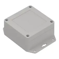 Apparatl&aring;da med fl&auml;ns 90x90x45mm ABS IP65 @ electrokit