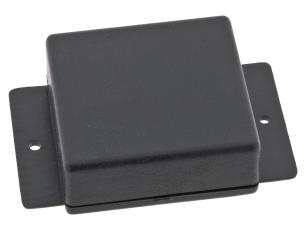 Apparatlåda FB34 43x46x19mm med fläns svart @ electrokit