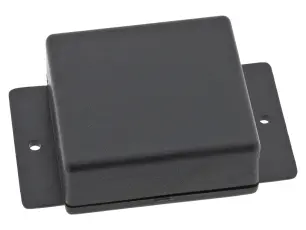 Apparatlåda FB34 43x46x19mm med fläns svart @ electrokit