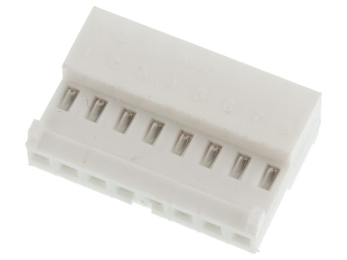 MTA-100 hylsdon AWG24 2.54mm 8-pol vit @ electrokit (1 av 3)