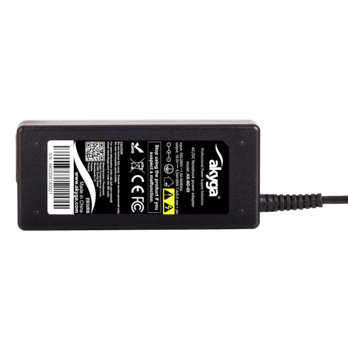 Laptopladdare 19.5V 3.34A 65W 7.4x5.0mm + pin - AK-ND-05 @ electrokit (5 av 5)
