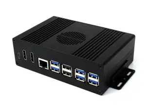 Inbyggnadsl&aring;da Raspberry Pi 5 + 4x USB 3.2 @ electrokit