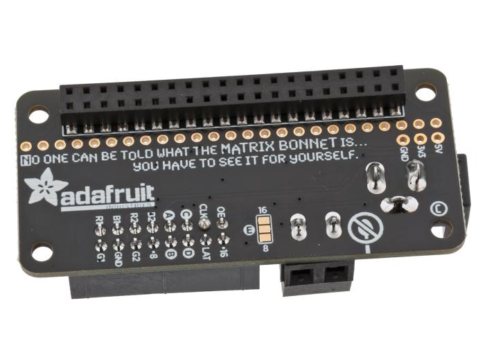 Adafruit RGB Matrix Bonnet for Raspberry Pi @ electrokit (2 av 2)