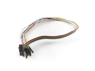 Kopplingskabel IDC 10-pol hona till 10x Dupont hona @ electrokit