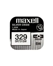 Knappcellsbatteri silveroxid 329 SR731 Maxell @ electrokit