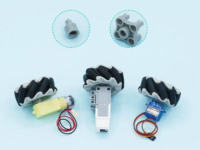 Mecanum wheels 64mm - 4-pack @ electrokit (3 of 4)