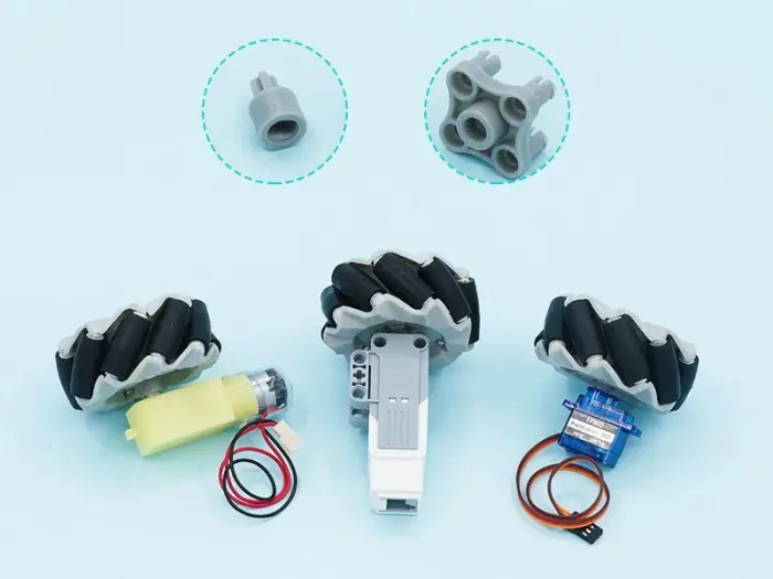 Mecanumhjul 64mm - 4-pack @ electrokit (3 av 4)