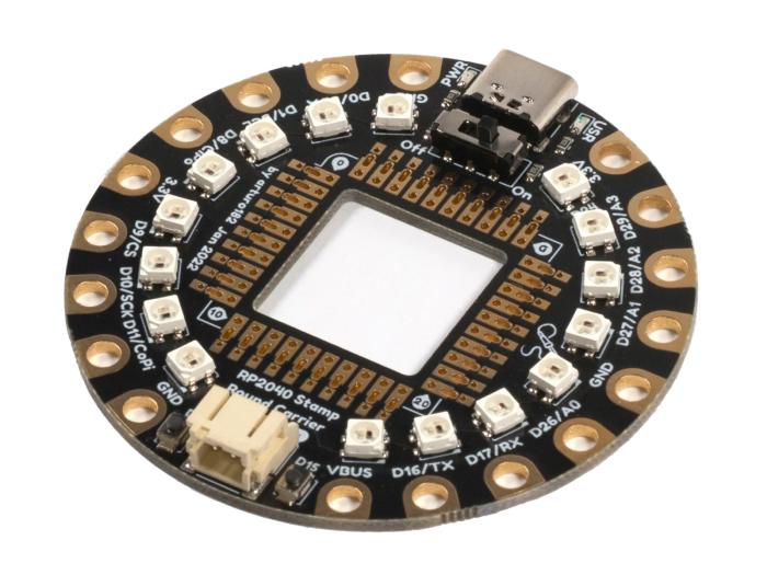 RP2040 Stamp Round Carrier @ electrokit (1 av 4)