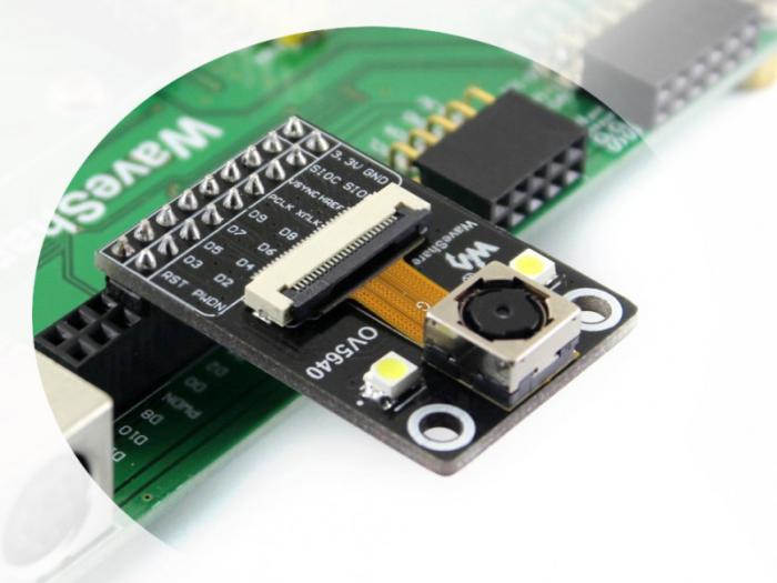Camera module OC5640 5Mpix auto focus built-in flash @ electrokit (4 of 5)