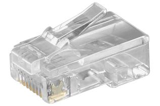 Modularkontakt 8P8C - RJ45 för flat kabel @ electrokit