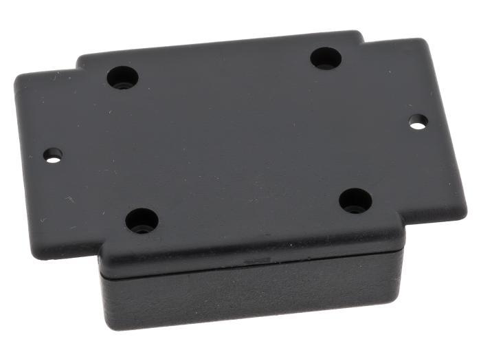 Apparatlåda FB34 43x46x19mm med fläns svart @ electrokit (2 av 3)