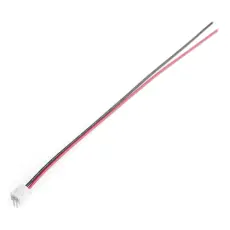 Kabel med 2-pol JST-PH + vinklad PCB-kontakt 150mm @ electrokit