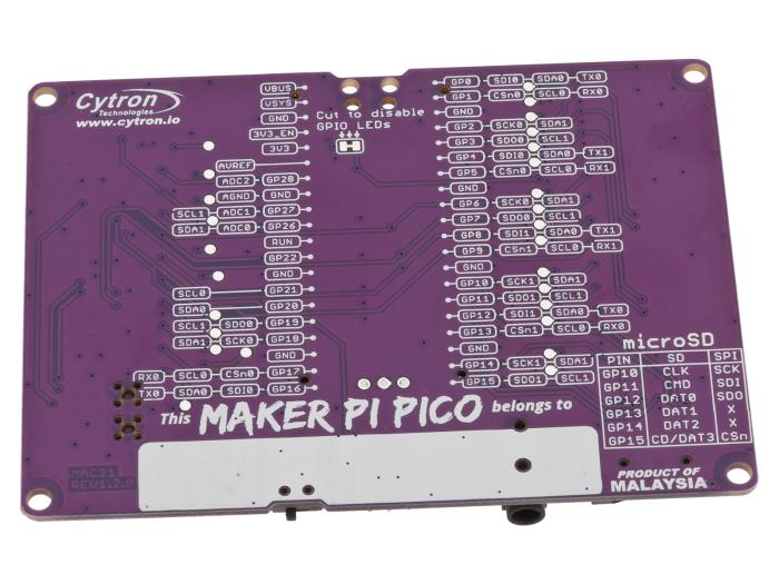 Maker Pi Pico - Experimentkort för Pico 1/2 @ electrokit (2 av 8)