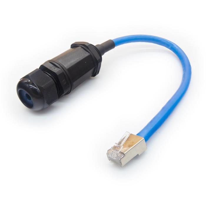 RJ45 Ethernet kabelgenomföring M20x1.5 @ electrokit (1 av 3)