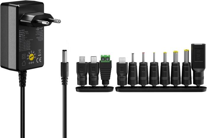Ställbar nätadapter 3-12V 3.6W @ electrokit (3 av 3)