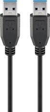 USB-kabel A-hane - A-hane USB3.0 1.8m @ electrokit