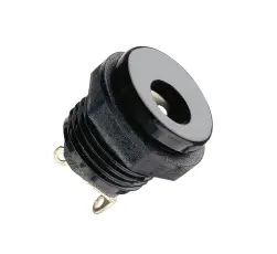 DC-jack 2.5x5.5x9.5mm chassi brytare @ electrokit