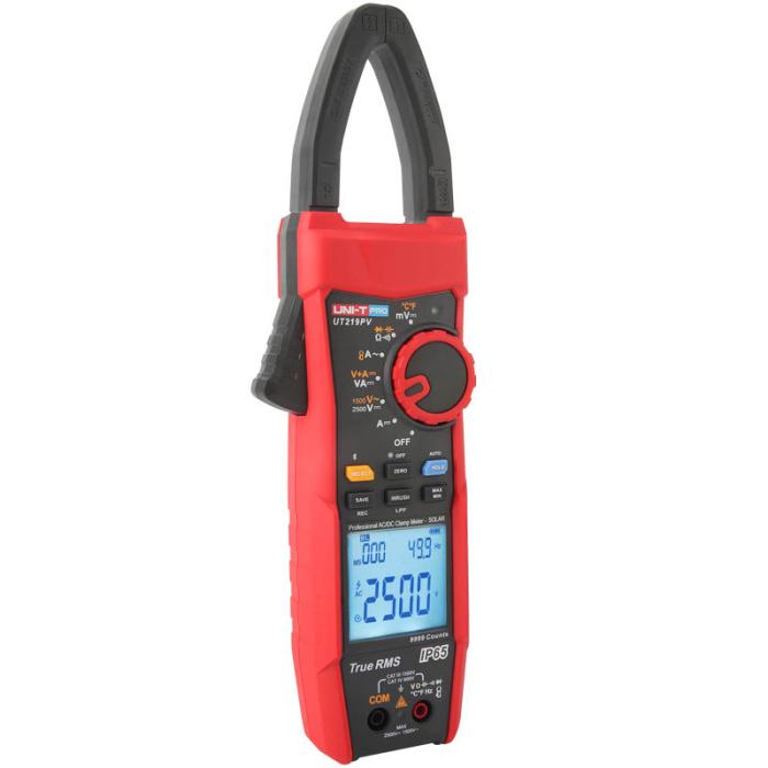 Tångmultimeter Solar Pro PV 2500VDC 1000A IP65 UT219PV @ electrokit (3 av 6)
